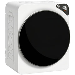 HOMCOM 5kg Vented Tumble Dryer, 1000W Compact Tumble Dryer with 5 Drying Modes, Stainless Steel Tub, White