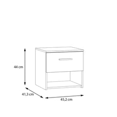 Ingalill Bedside Table 45cm in Sand, image 6