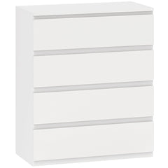 HOMCOM Chest of Four Drawers - White