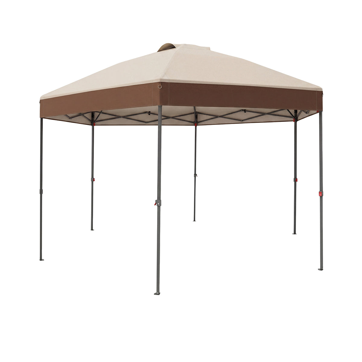 Waterproof Canopy Tent with Carry Bag Pegs and Wind Ropes for Outdoor Events-White