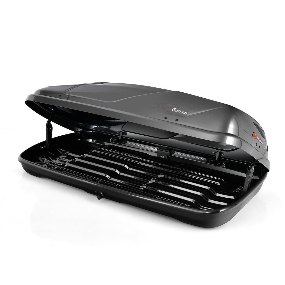400L Car Rooftop Cargo Box in Grey, image 4