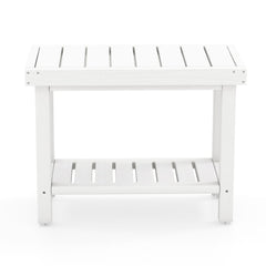 The shower stool shown from the front against a plain white background