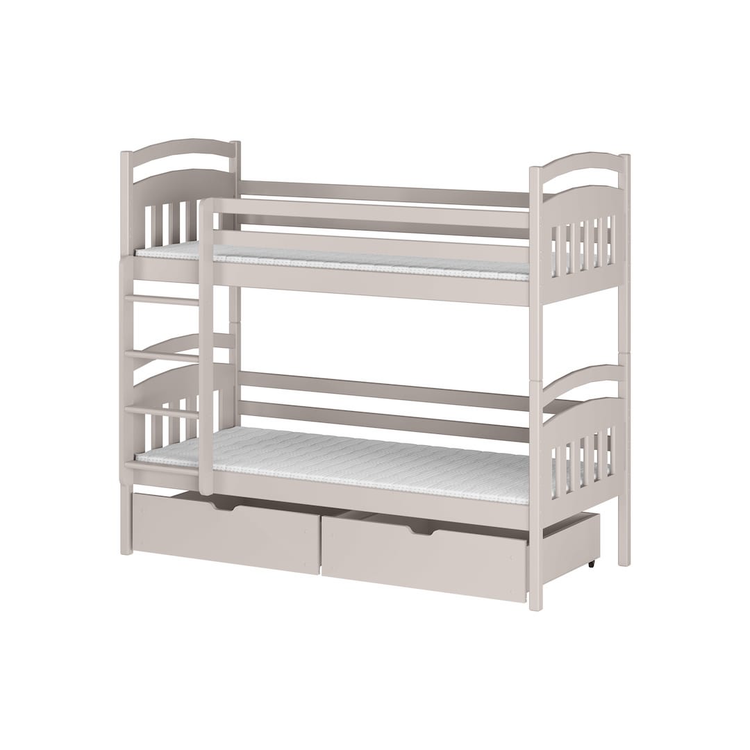 Wooden Bunk Bed Gabi with Storage