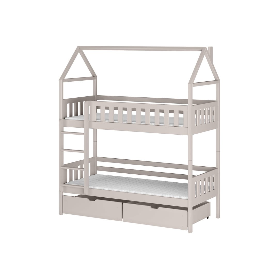 Wooden Bunk Bed Gaja With Storage