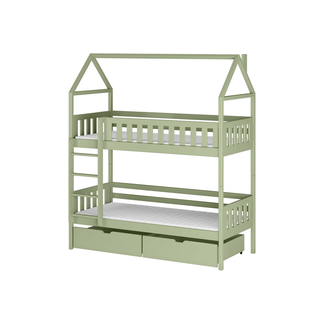Wooden Bunk Bed Gaja With Storage