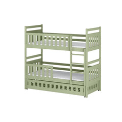 Wooden Bunk Bed Olivia With Trundle