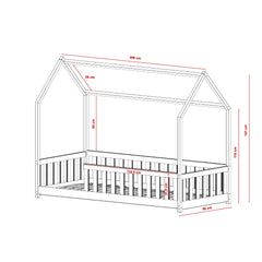Wooden House Bed Noah [EU Single]