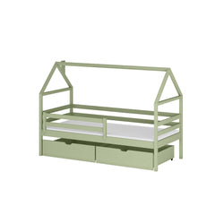 Wooden Single Bed Aaron With Storage