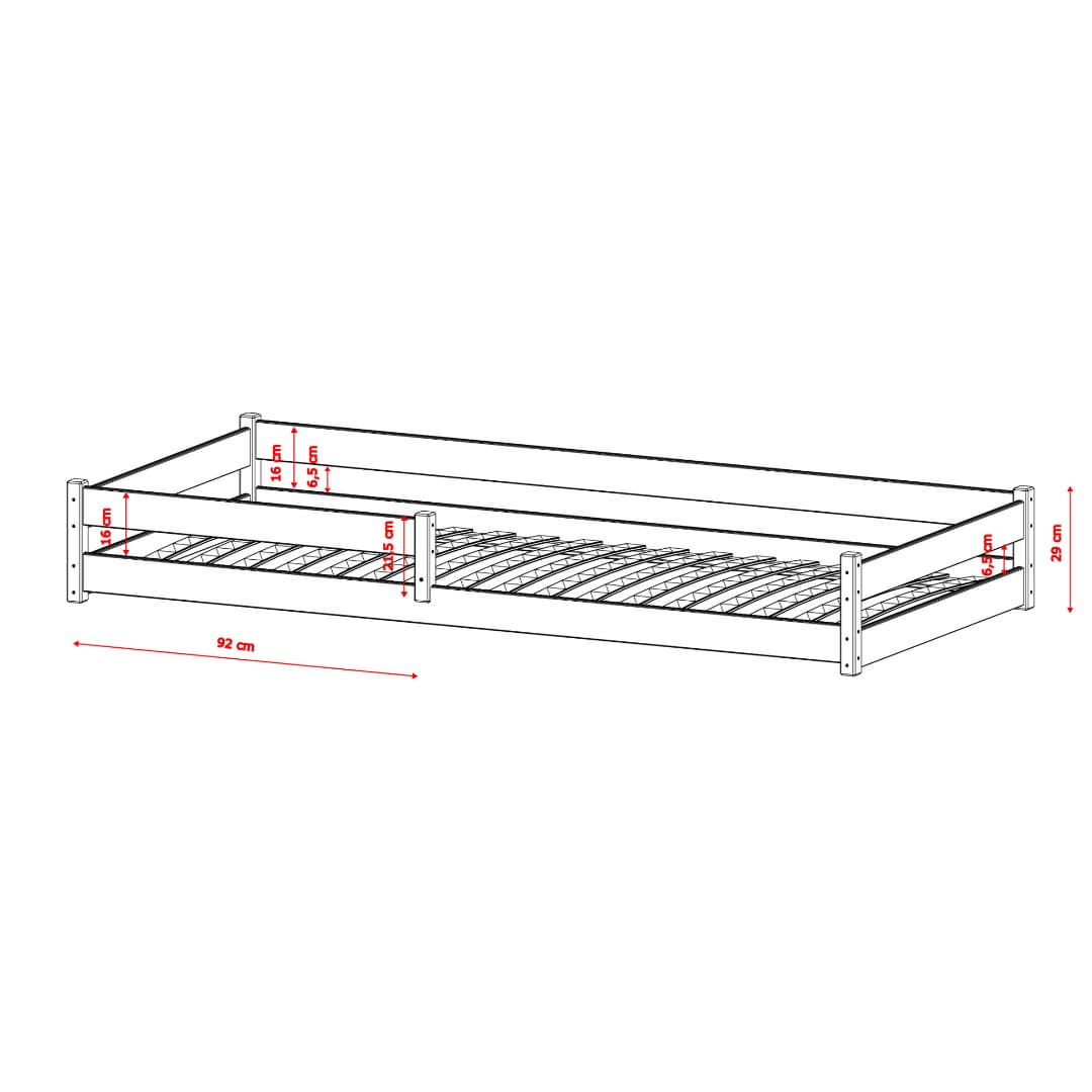 Wooden Single Bed Alis