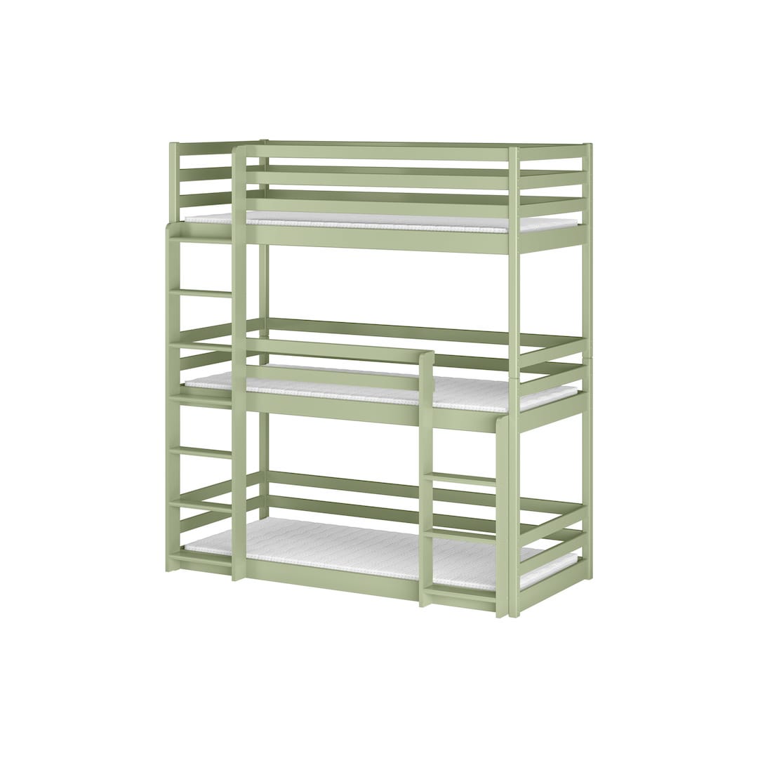 Wooden Triple Bunk Bed Ted