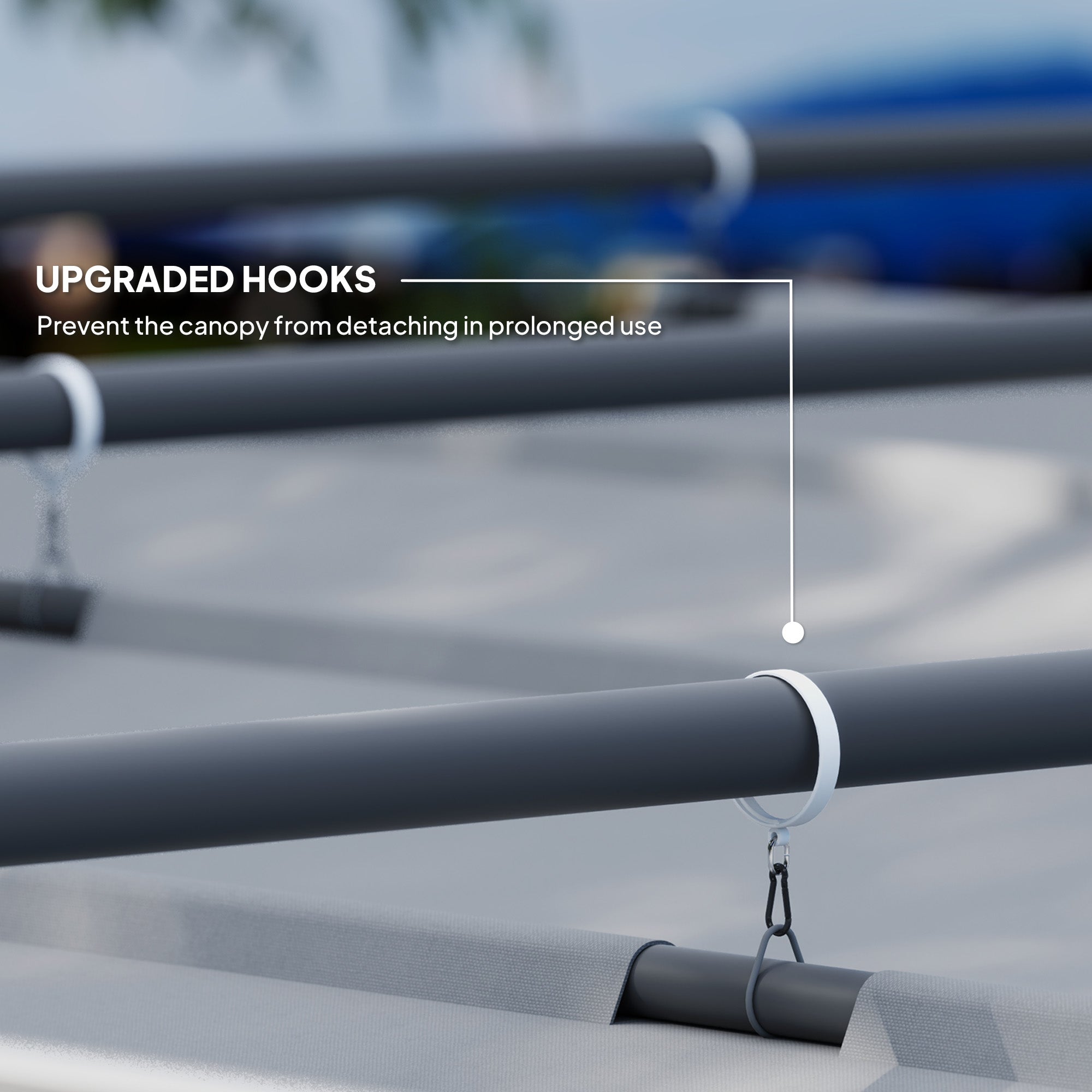 Outsunny 3 x 3m Retractable Roof Metal Pergola - Grey