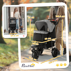 PawHut Dog Stroller Pram, image 3