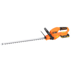 Outsunny 20" Cordless Hedge Trimmer, 18V Electric Hedge Cutter with 51cm Dual Action Blade, 2000mAh Battery and Charger
