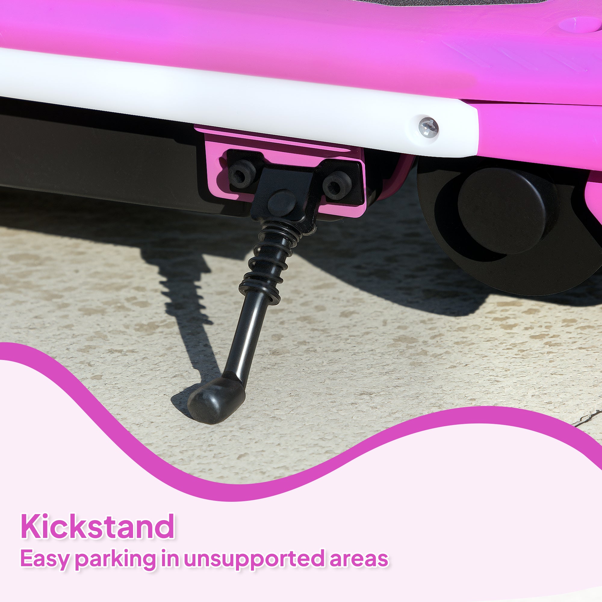 AIYAPLAY Electric Scooter for Kids 6-14 Years, with Colourful Lights, Purple