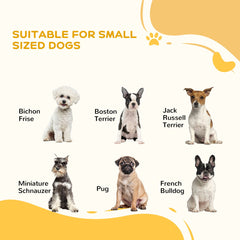 PawHut Dog Steps for Sofa and Bed, 3-Step Dog Stairs, Pet Stairs with Side Panels, Non-Slip Feet for Small Puppies