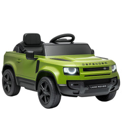 AIYAPLAY Land Rover Licensed 12V Kids Ride on Car with Remote, Suspension, Slow Start, 3 Speeds, Lights, Music, Horn, Green