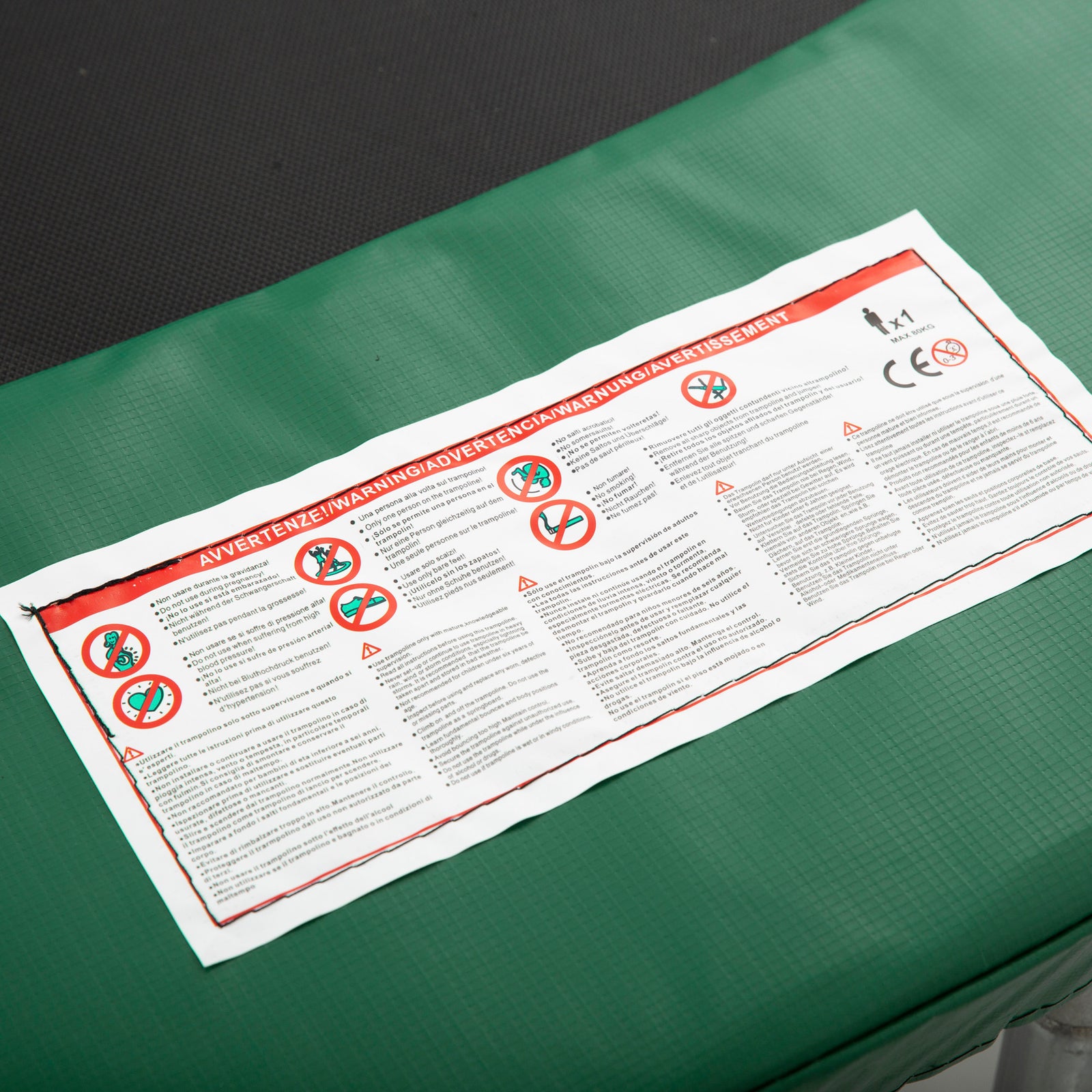 HOMCOM Trampoline Safety Pad, 8 ft-Green