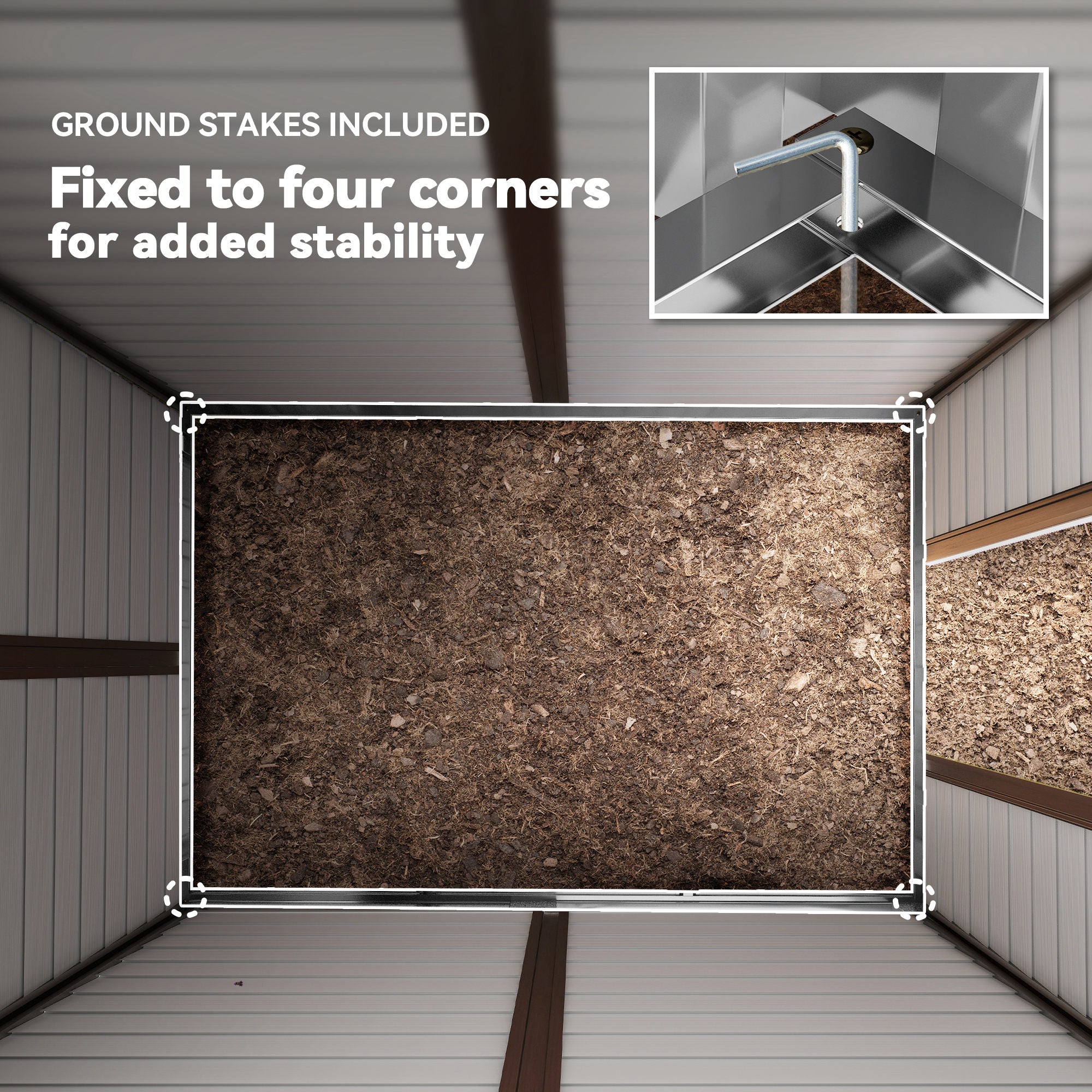 Outsunny 9x 6FT Metal Outdoor Garden Shed, Galvanised Tool Storage Shed w/ Sloped Roof, Lockable Door for Patio Lawn, Green