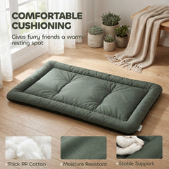 PawHut Waterproof Dog Bed, Foldable Pet Bed with Anti-Slip Bottom, Machine Washable for Large Dogs and Cats, 130 x 85 x 7 cm