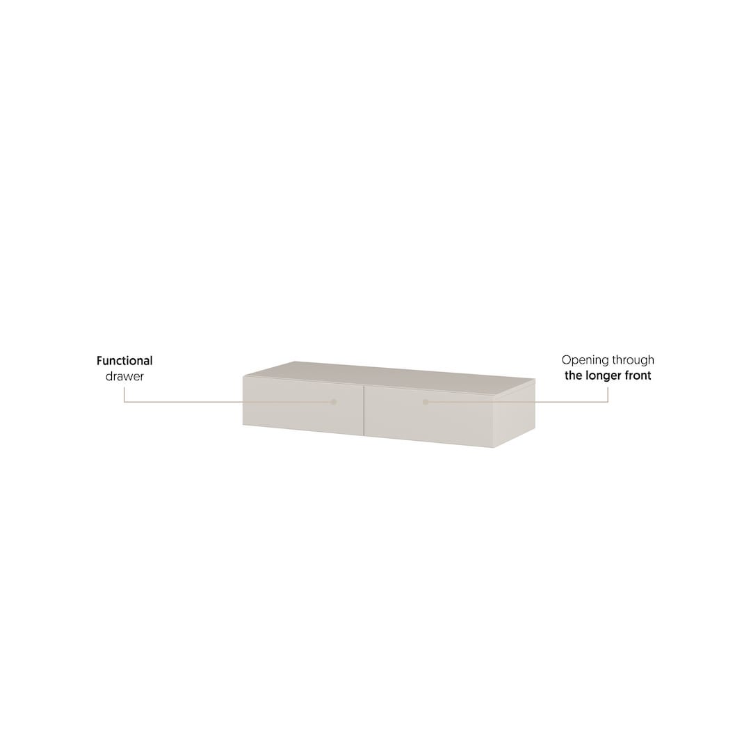 Yukon Floating Dressing Table 90cm