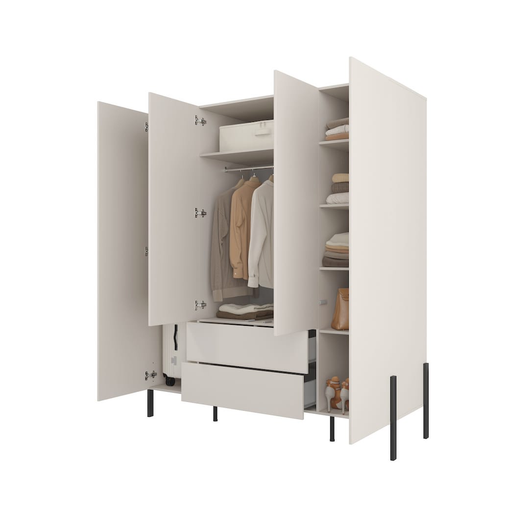 Yukon Hinged Door Wardrobe 180cm