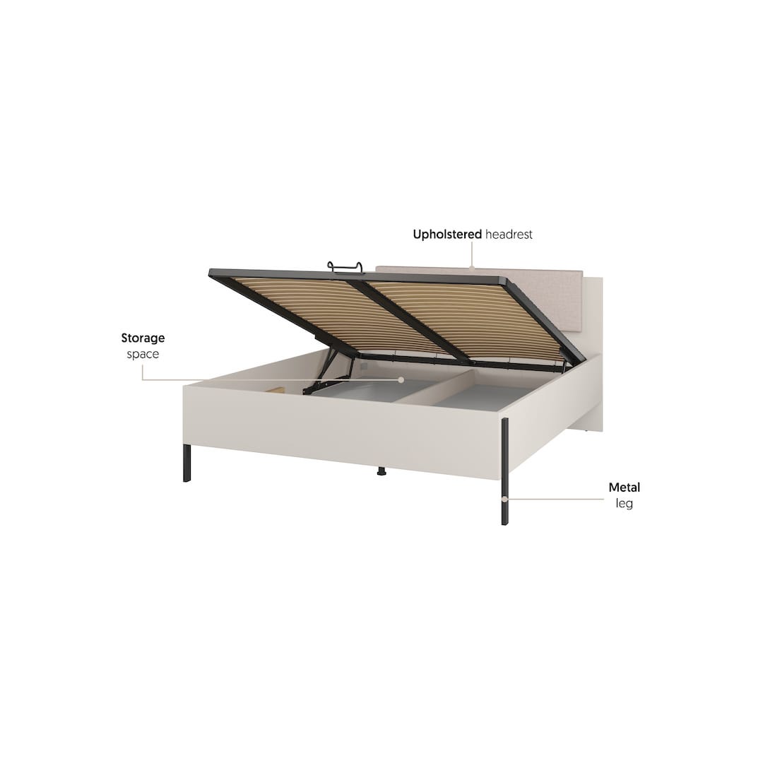 Yukon Ottoman Bed [EU King]