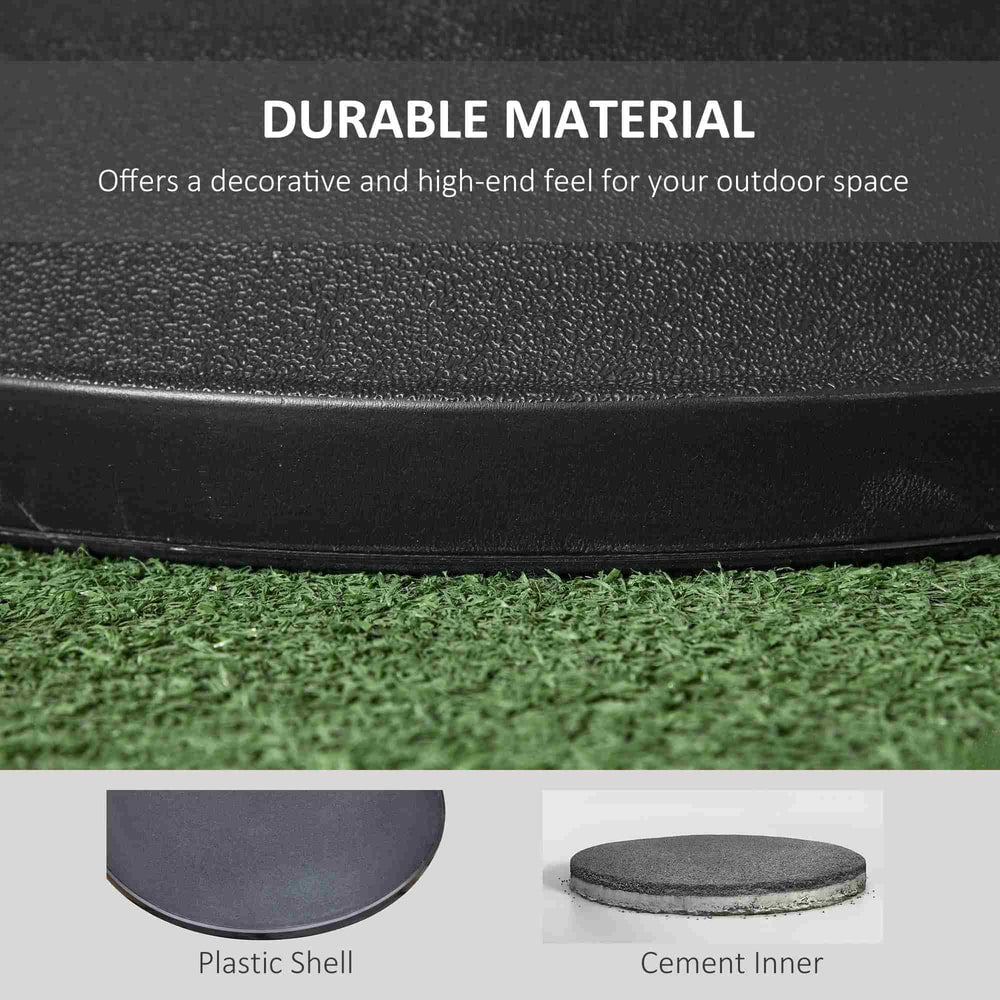 Outsunny 25 kg Parasol Base in Black, image 4