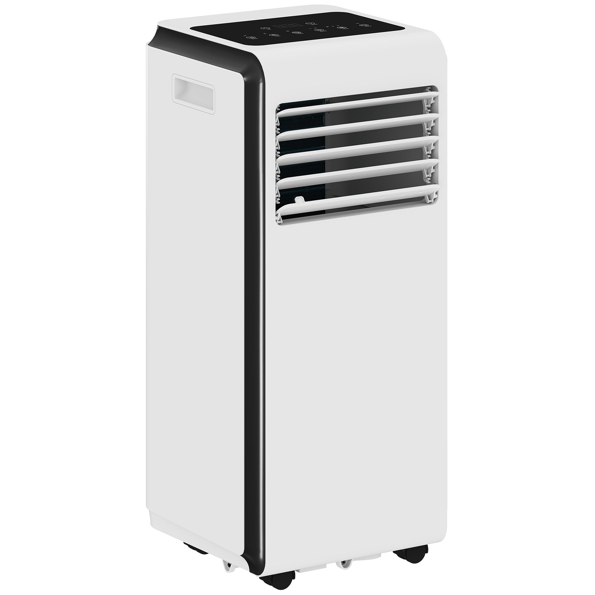 HOMCOM Portable Air Conditioner 7000 BTU, 4-in-1 Air Conditioning Unit with Cooling, Dehumidifier, Fan, Sleep Mode, White