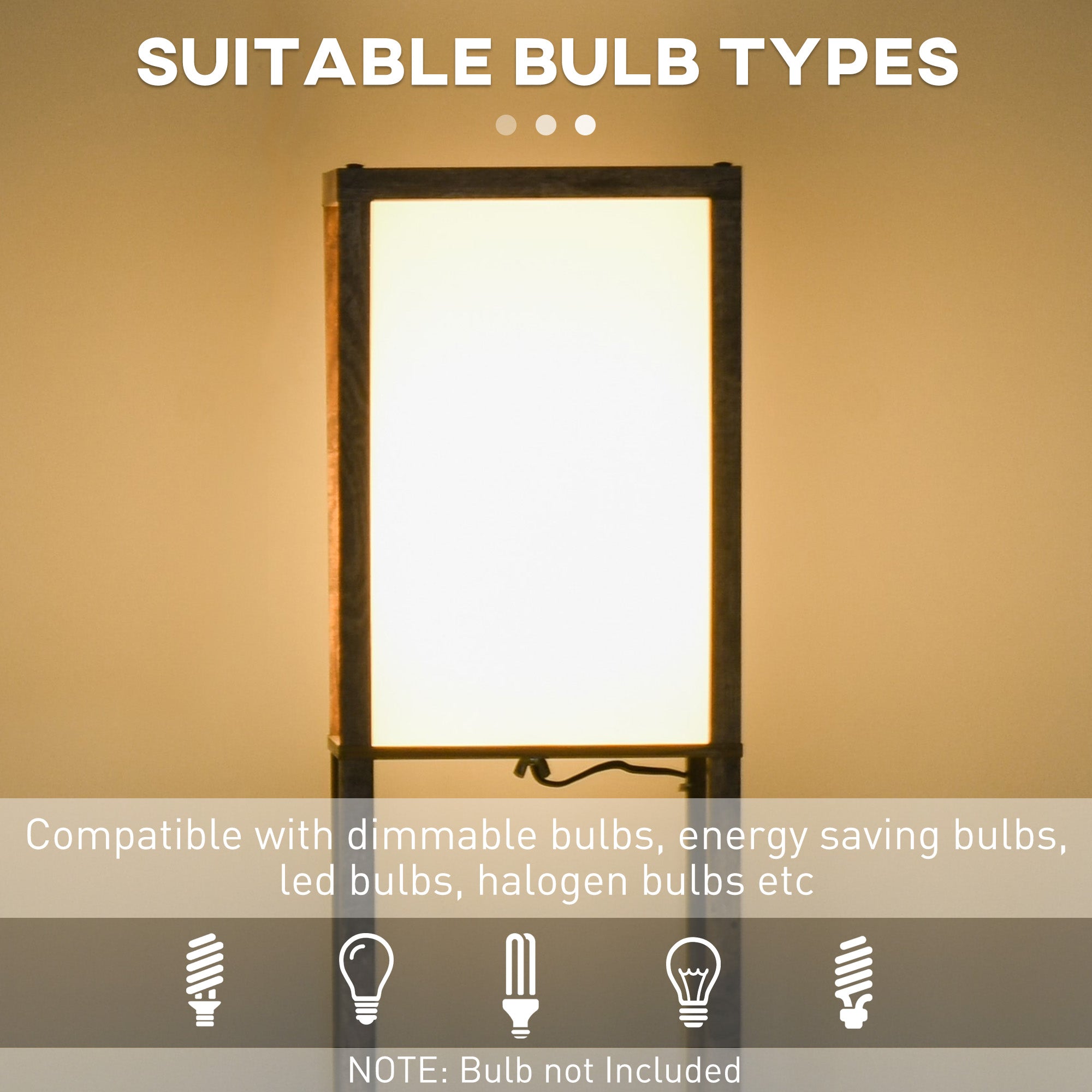 HOMCOM 3-Tier Floor Lamp, Floor Light with Storage Shelf, Reading Standing Lamp with Acrylic Shade for Living Room, Bedroom, Kitchen, Dining Room, Office, Dorm, 160cm, Brown