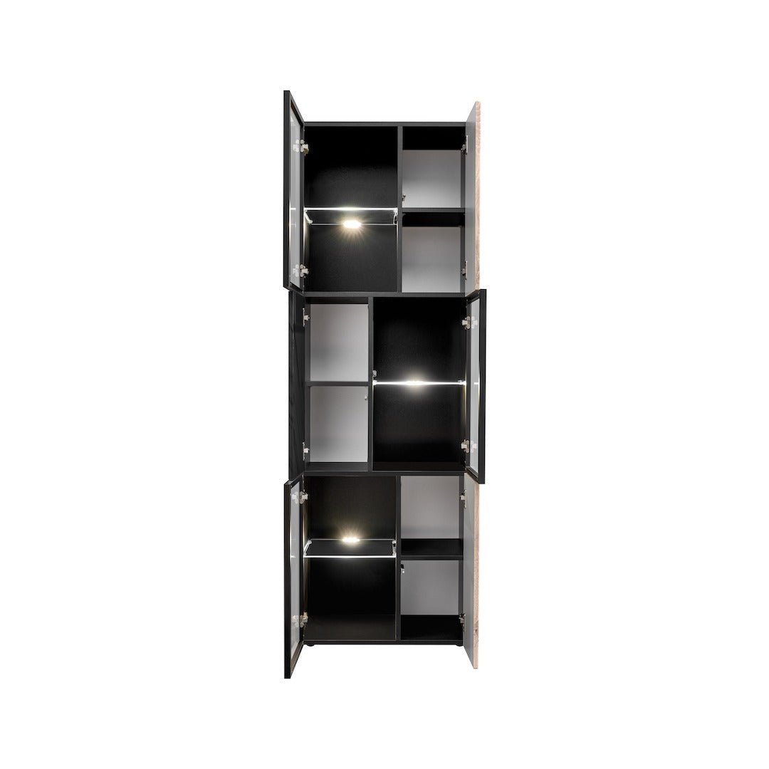 Cannes Tall Display Cabinet 60cm