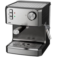 HOMCOM Espresso Machine, 20-Bar Semi Automatic Cappuccino Coffee Maker with Frother Wand, 1.6 L Water Tank, Black