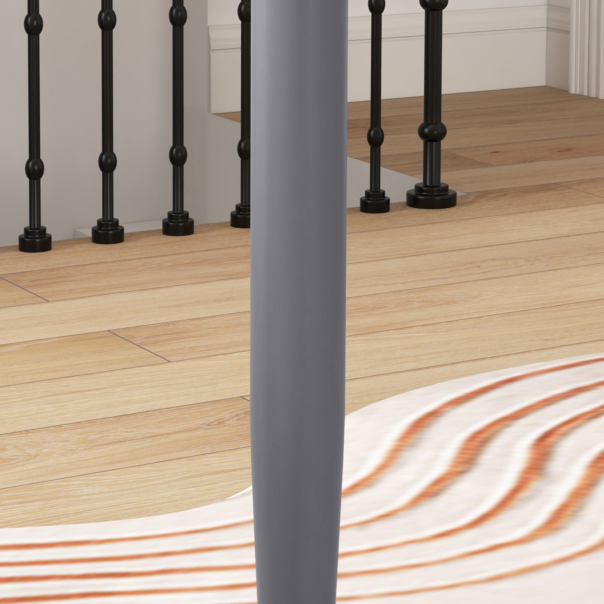 HOMCOM 75H x 70cm Two-Person Minimalistic Dining Table - Grey