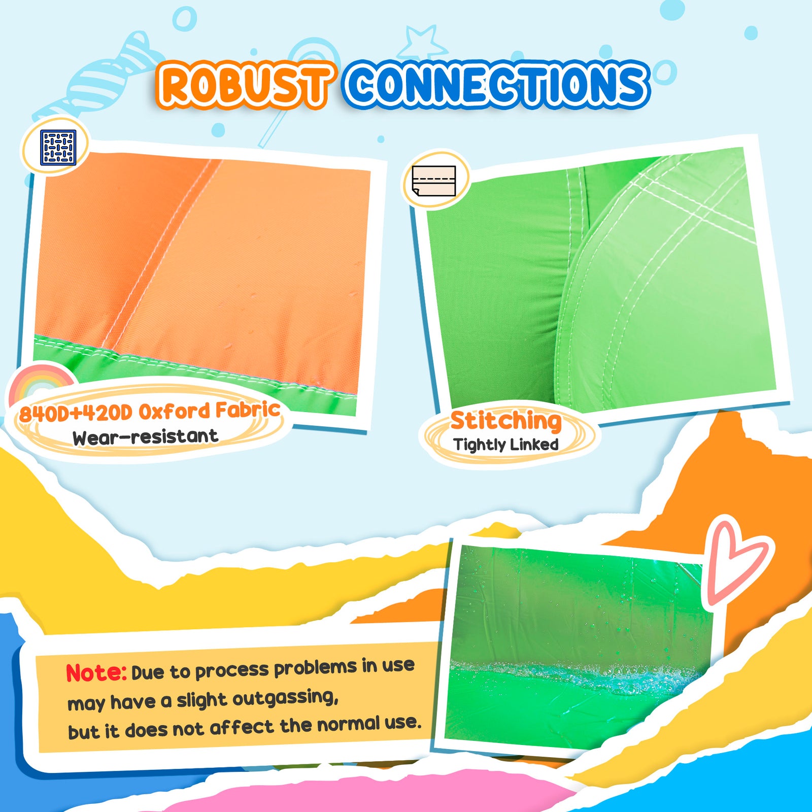 Outsunny Kids Bouncy Castle, 5 in 1 Large Crocodile Style Inflatable House Slide Basket Water Pool Gun Climbing Wall with Blower Carrybag for Kids Age 3-8, 3.85 x 2.85 x 2.25m