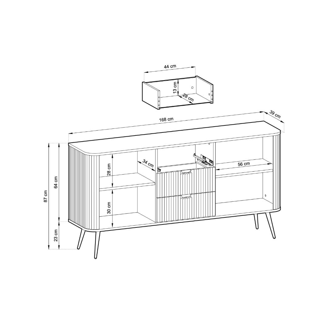 Zova Sideboard Cabinet 168cm - product image 13
