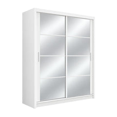 Dakota Sliding Door Wardrobe 160cm in White, image 4