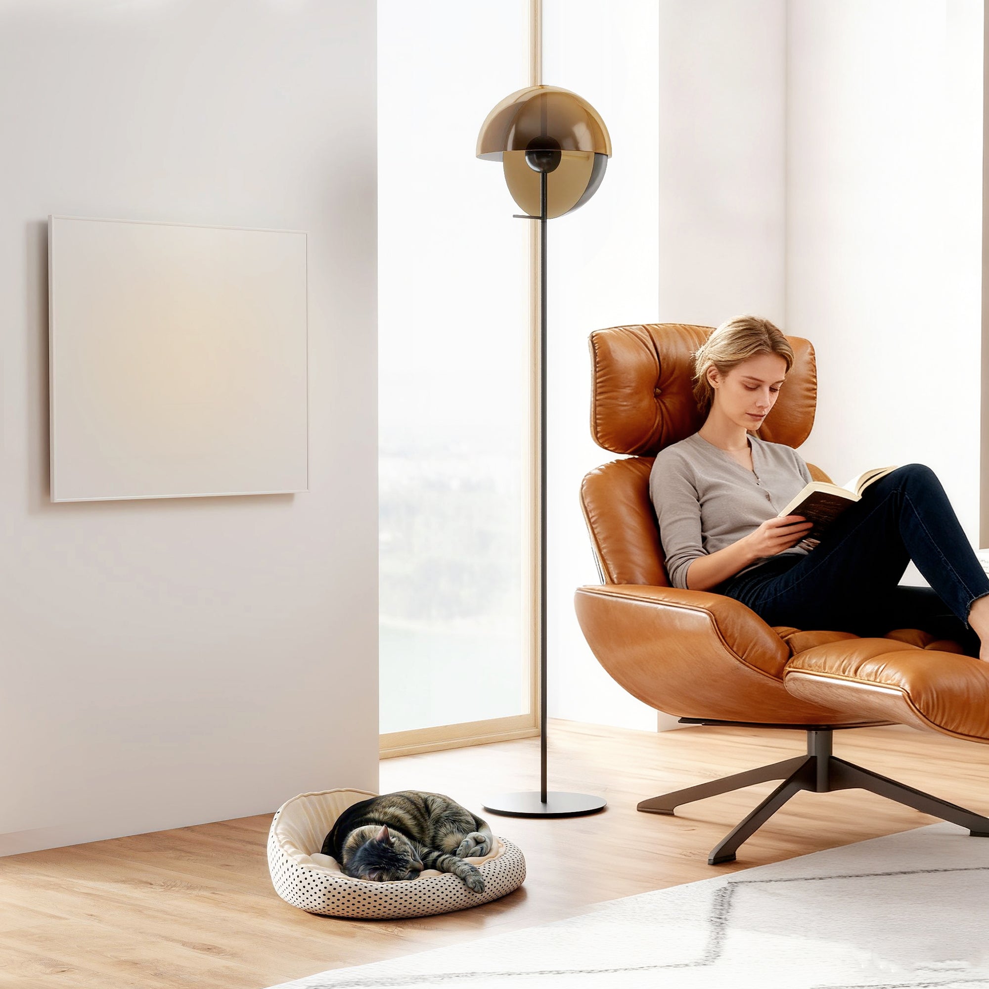 HOMCOM Wifi Smart Electric Heater, Far Infrared, Wall Mounted - 400W