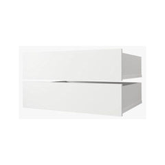 Makeup eyeshadow palette with various shades on a white background