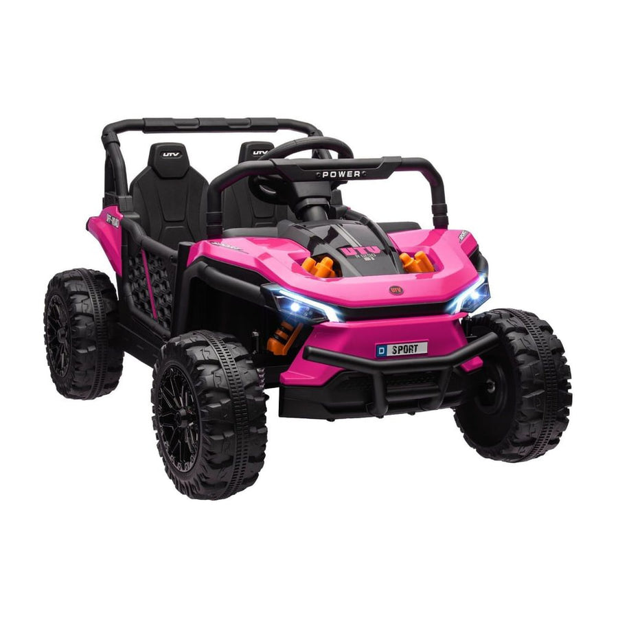 AIYAPLAY 12V Battery Powered Ride on Truck w/ Remote in Pink