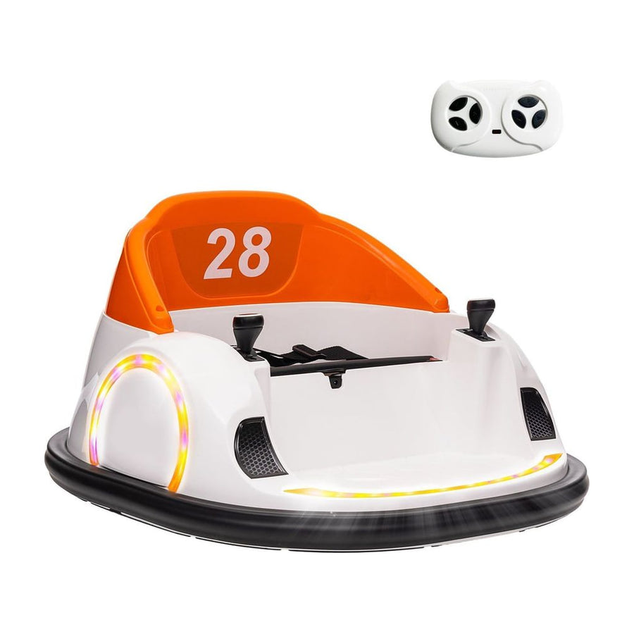 AIYAPLAY 360 Rotation Kids Bumper Car in Orange