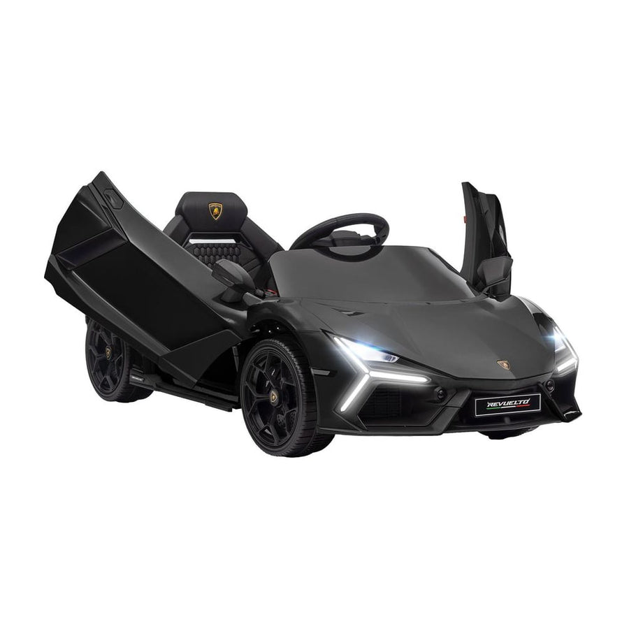 AIYAPLAY Lamborghini Revuelto Licensed 12V Ride on Car in Black