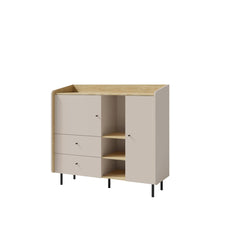 Alessio AE8 Sideboard Cabinet 125cm in Beige