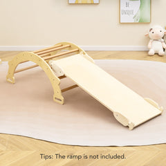 2-in-1 Arch Rocker with Soft Cushion-Natural
