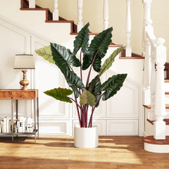 Artificial Rainbow Taro Tree 160cm Tall Fake Pre-potted Plant-1 Pack
