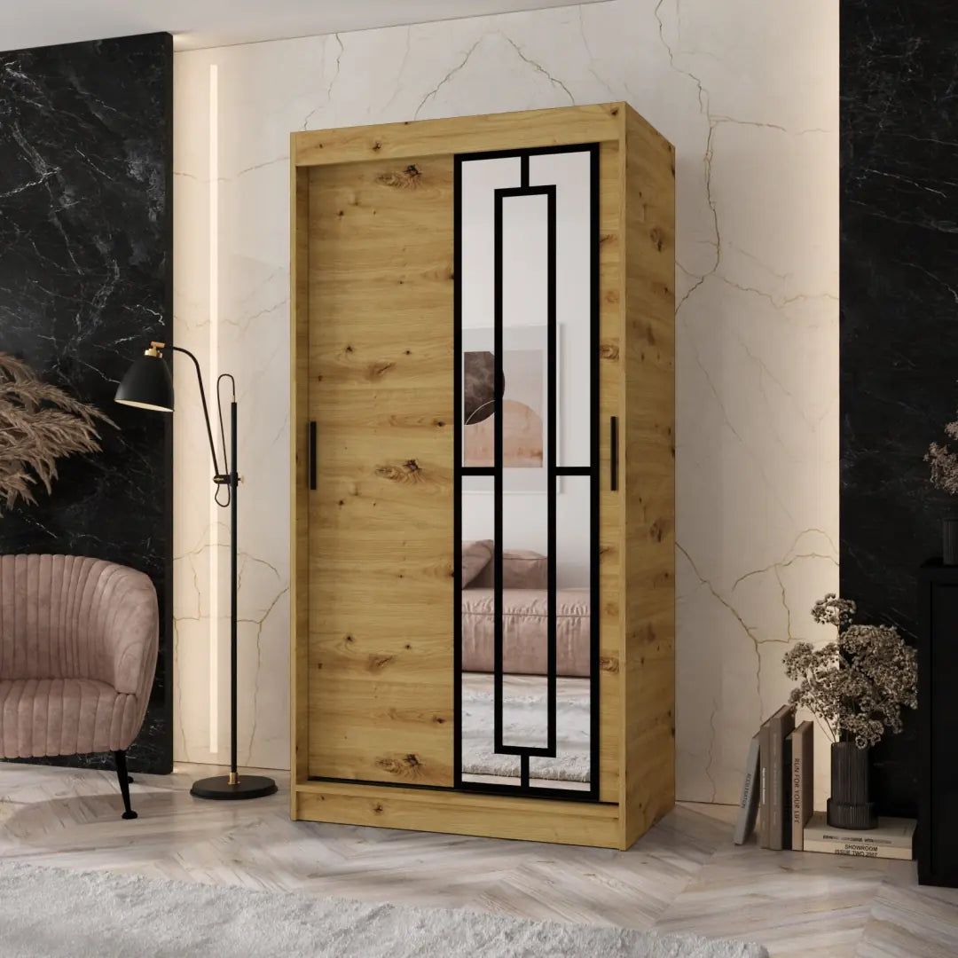 Modena Sliding Door Wardrobe 100cm