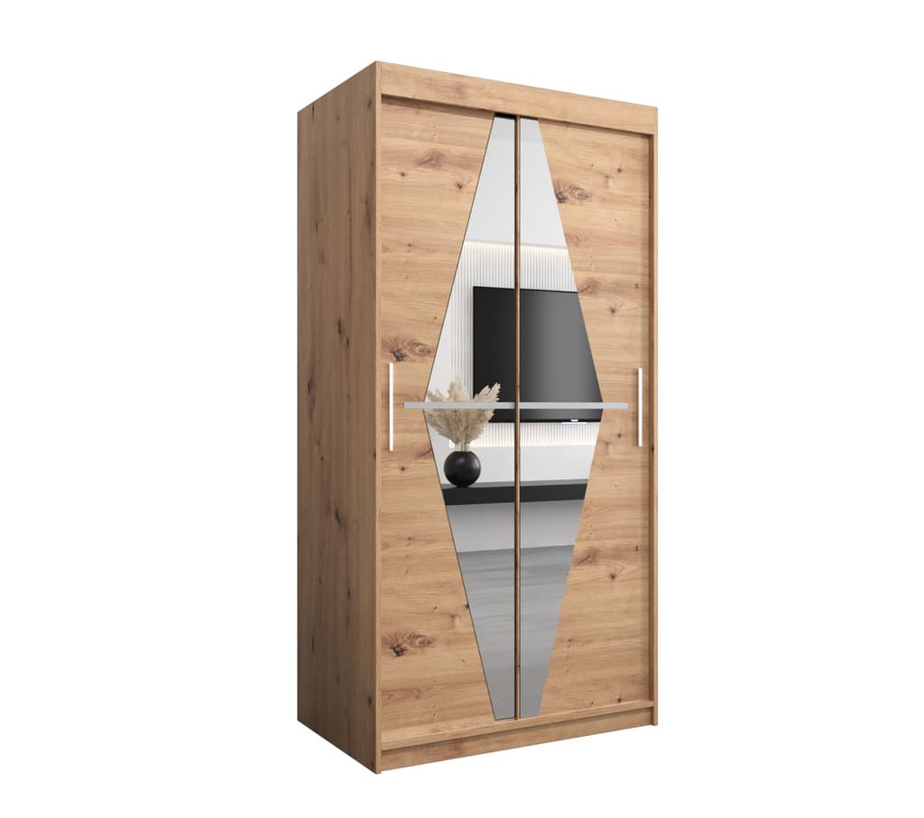 Boliwia Sliding Door Wardrobe 100cm - product image 2