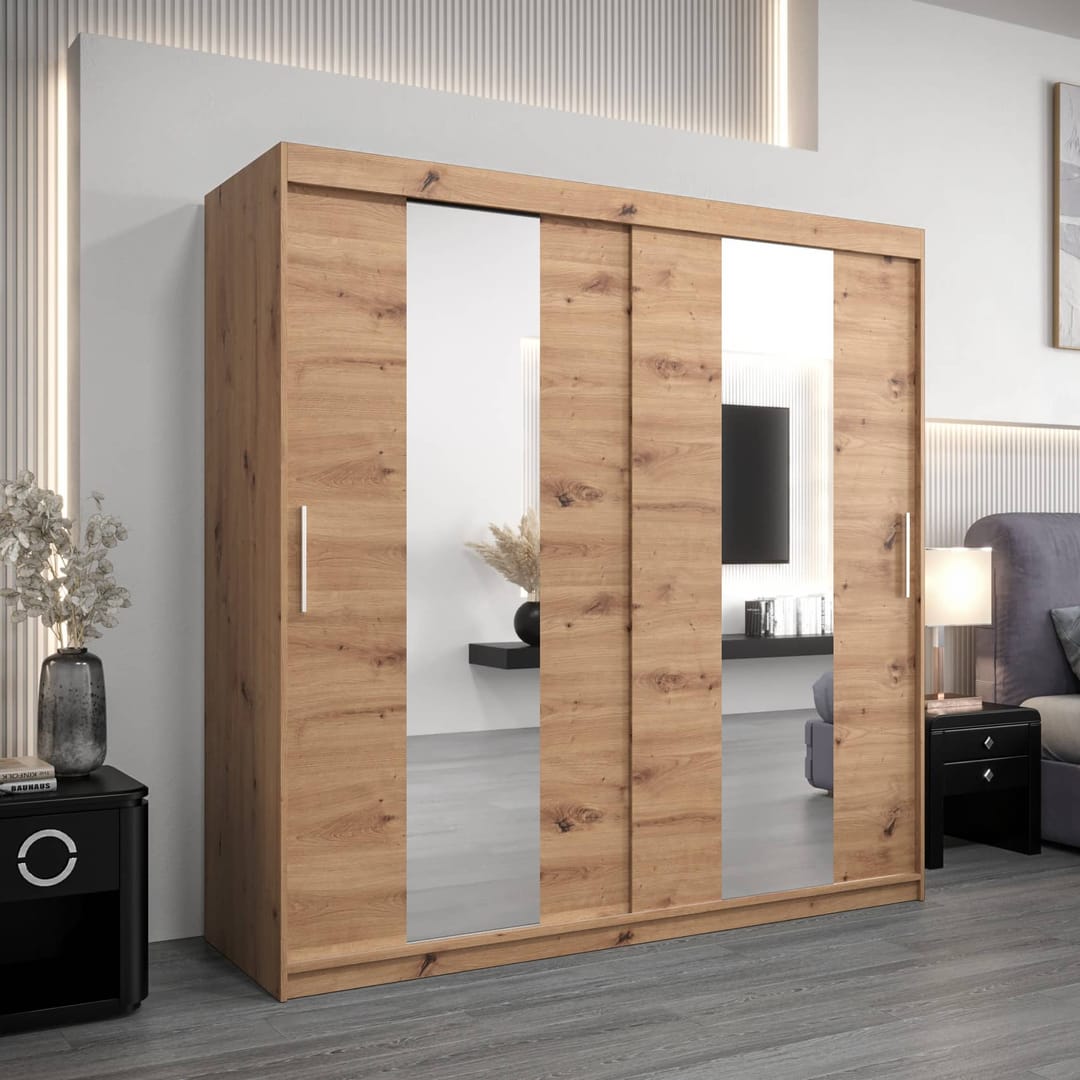 Pole Sliding Door Wardrobe 200cm - product image 5