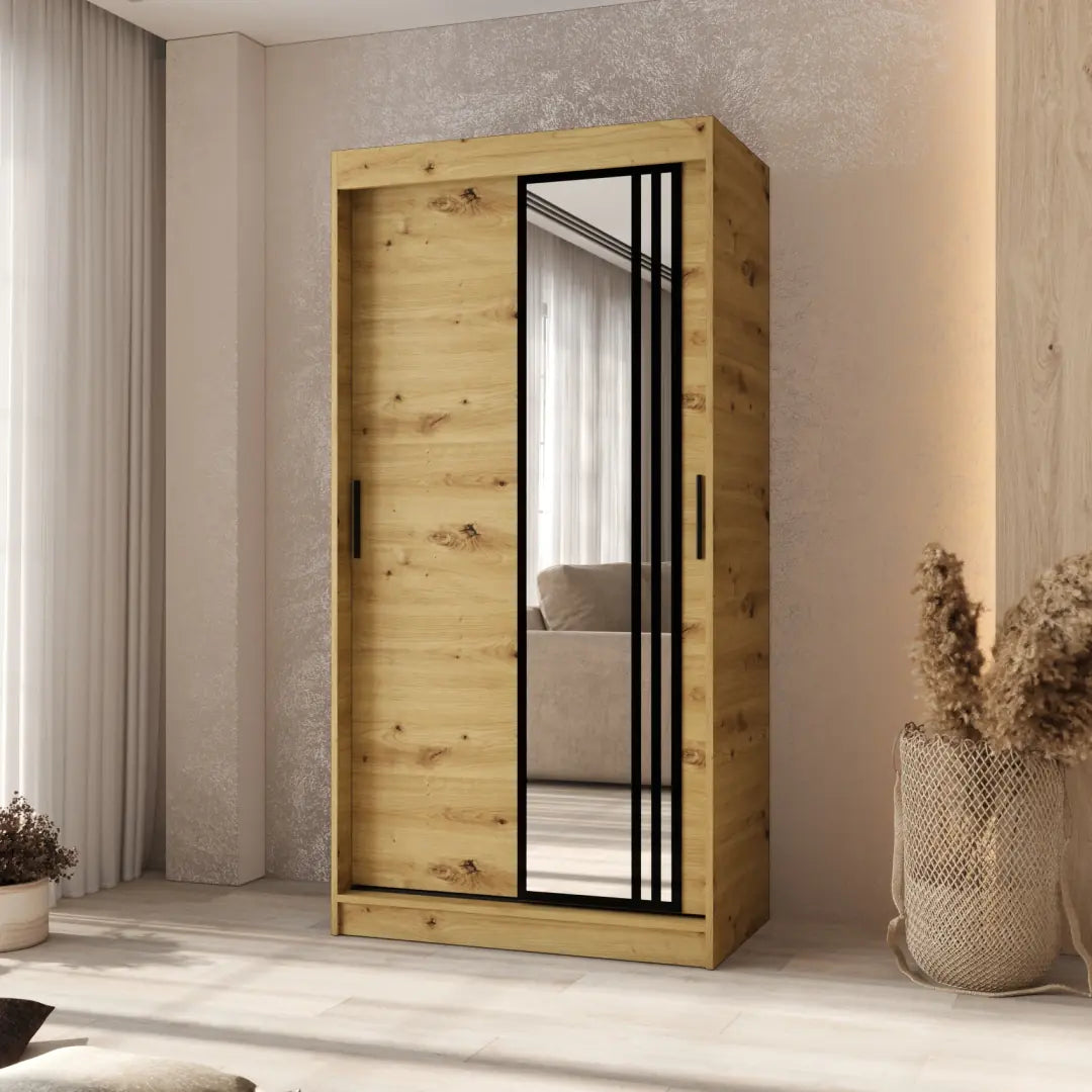 Asved Sliding Door Wardrobe 100cm