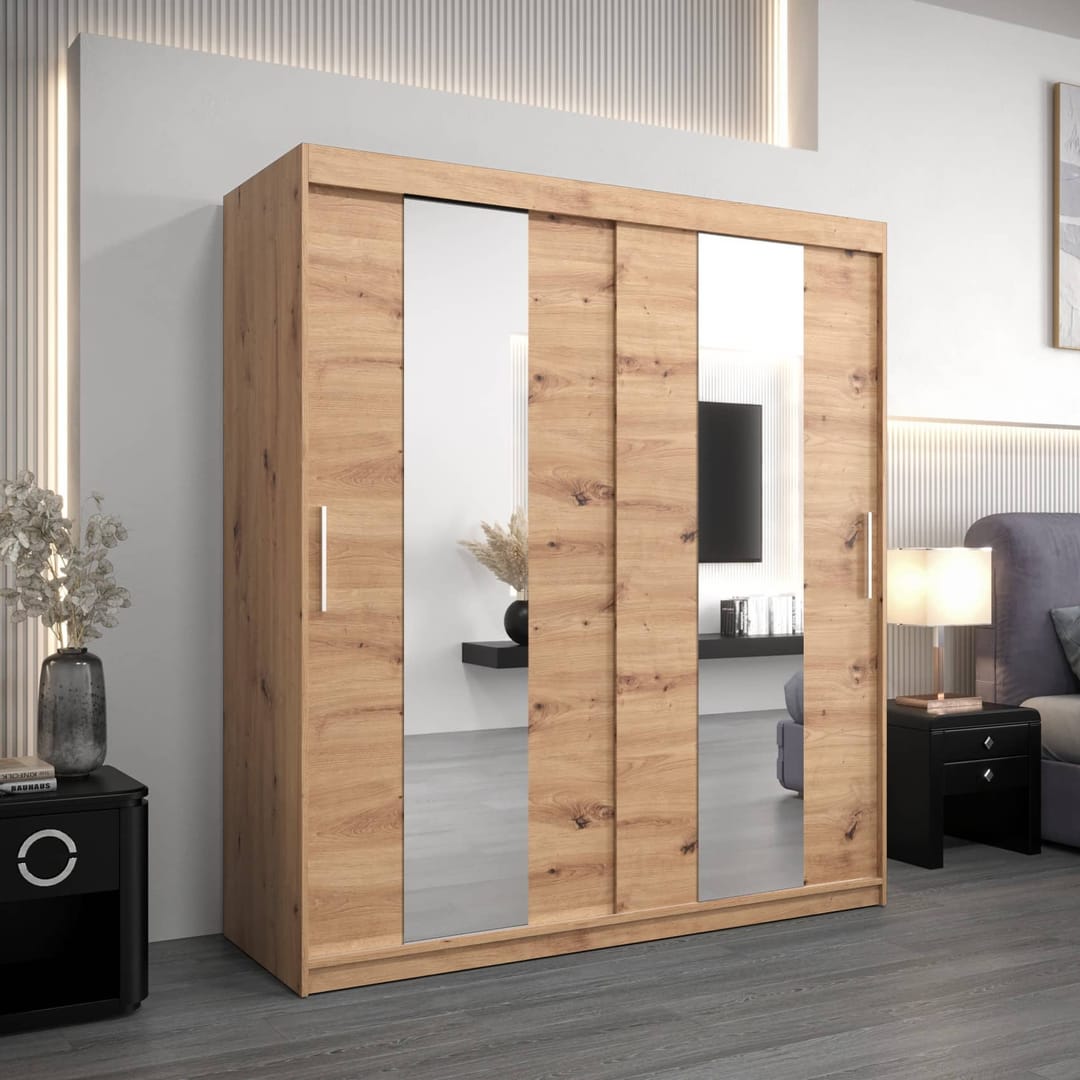 Pole Sliding Door Wardrobe 180cm