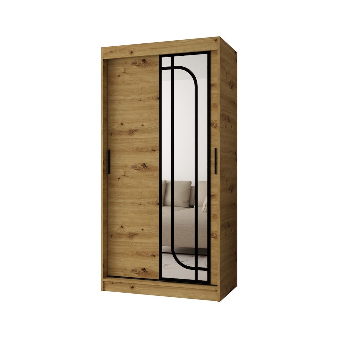 Alabama Sliding Door Wardrobe 100cm