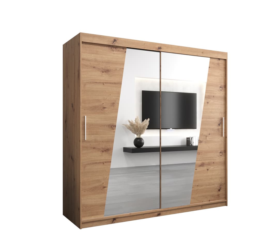 Rhomb Sliding Door Wardrobe 200cm